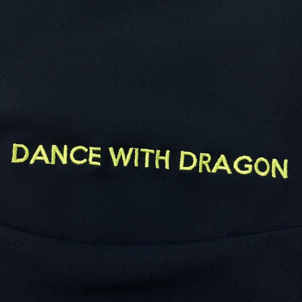 サイズ：2 DANCE WITH DRAGON ダンスウィズドラゴン  バックロゴ刺繍 ロングパンツ  ネイビー系 [240101420970] ゴルフウェア メンズ ストスト サイズ：2 DANCE WITH DRAGON ダンスウィズドラゴン バックロゴ