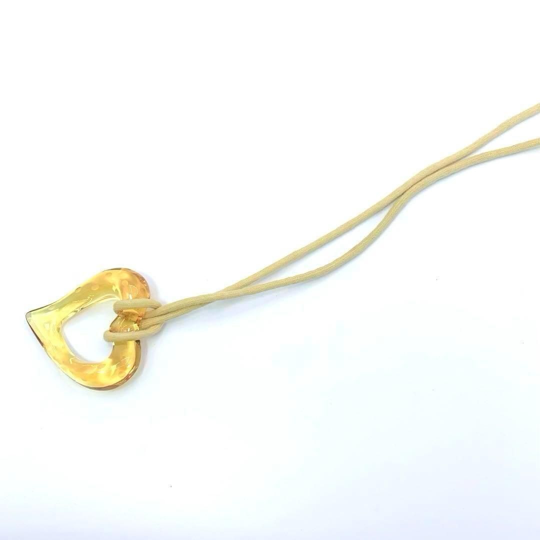極美品 Baccarat バカラ ハート ネックレス イエロー 水玉 - メルカリ