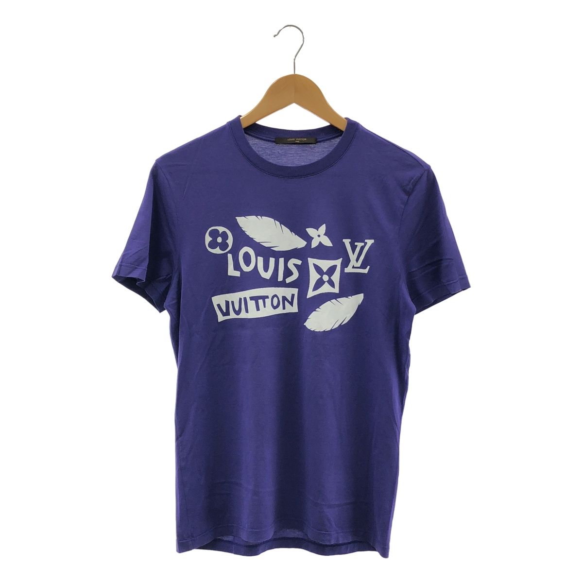 Louis Vuitton | ルイヴィトン | コットン ロゴ プリント Tシャツ | XS | パープル | メンズ