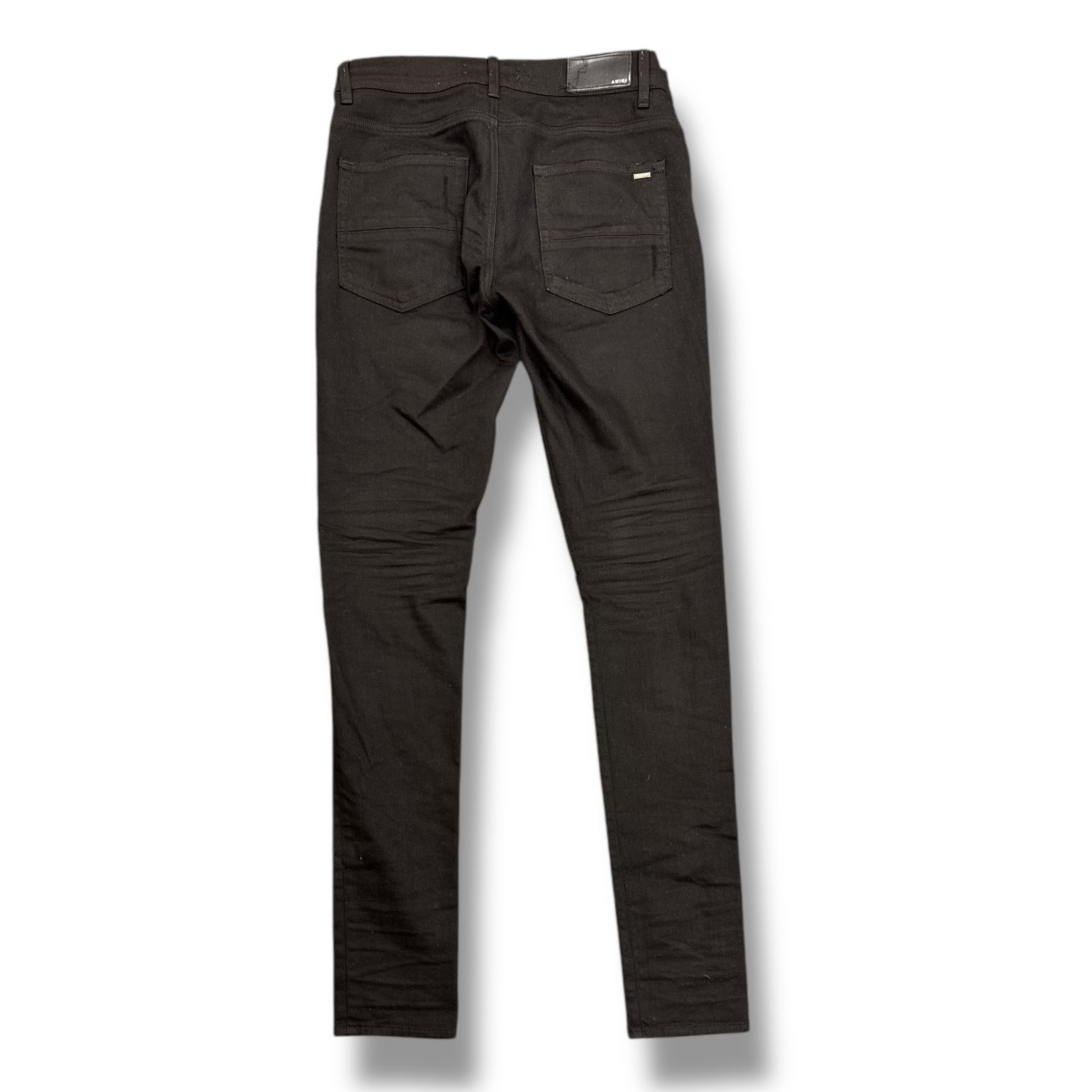 AMIRI ショットガン ダメージ クラッシュ バイカーデニムパンツ 