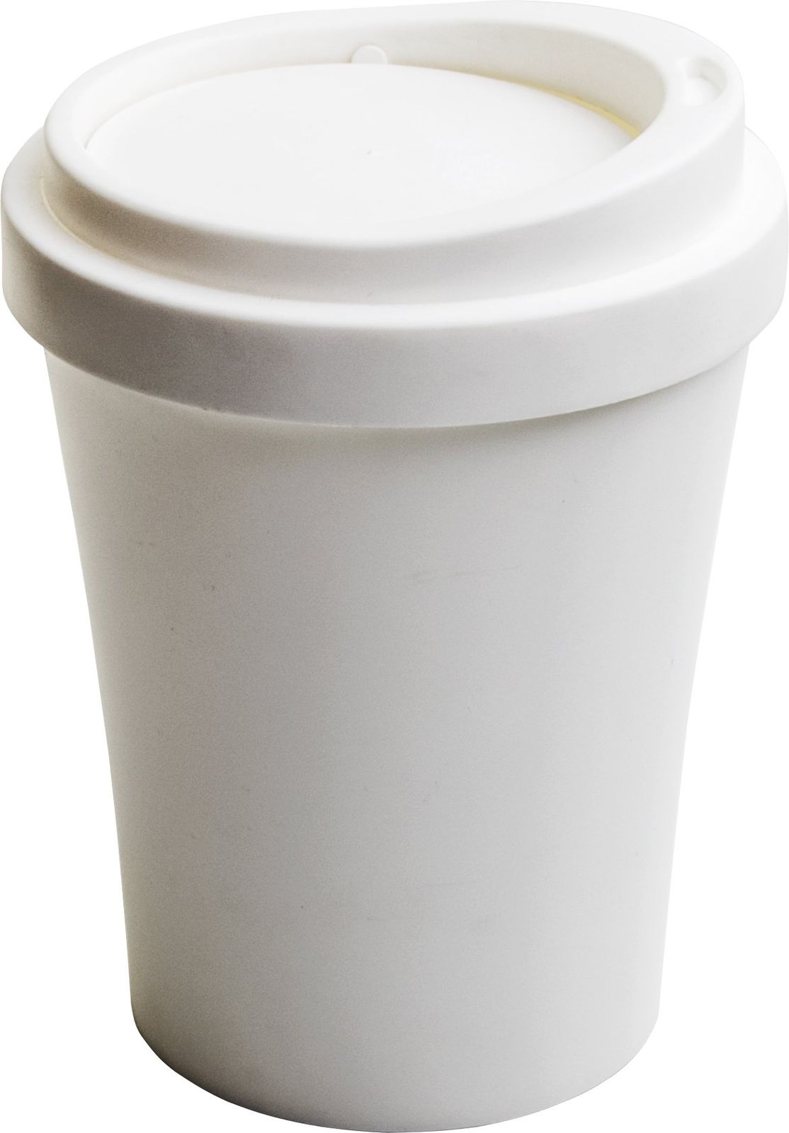 クオリー インテリア ごみ箱 ダストボックス ふた付き 丸型 9L コーヒービン ホワイト 25×34cm 5217043WH [コーヒービンホワイト]