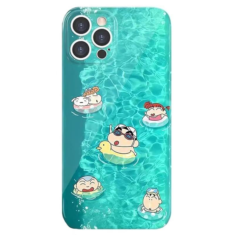 新品　Prandar iPhone13 用 ケース クレヨンしんちゃん スマホケース 【全機種】 iphone 13 用ケース アイフォン13 用 カバー レンズ保護 ワイヤレス充電対応 指紋防止 かわいい 6.1インチ iPhone13用 B