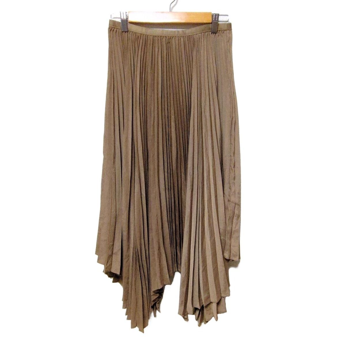 POLObyRalphLauren ポロラルフローレン ロングスカート サイズ6 M レディース - ベージュ プリーツ ウエストゴム