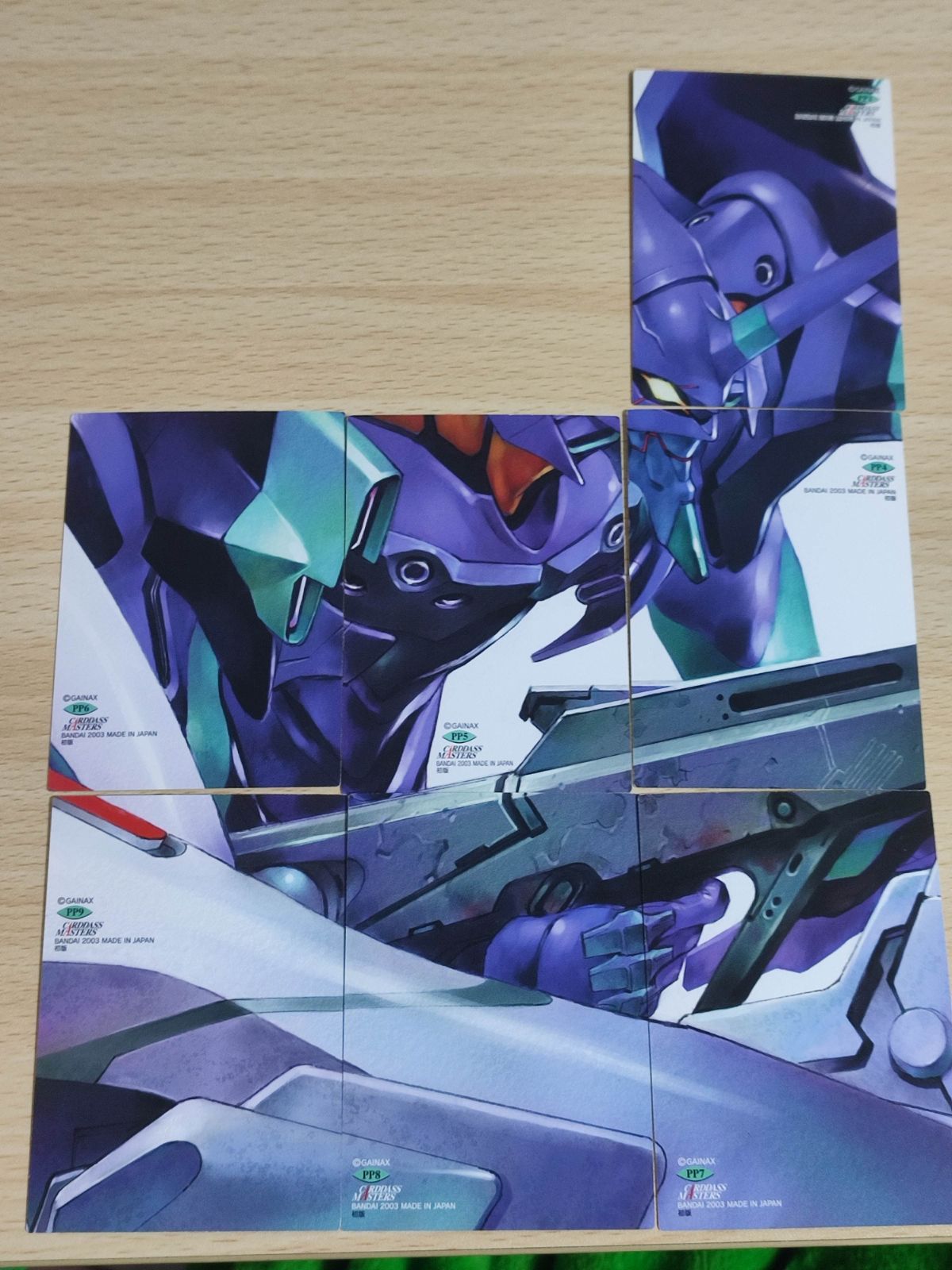 エヴァンゲリオン 第四集カードダス マスターズ 綾波レイ パズルカードPP1〜9 新世紀エヴァンゲリオン カードダスマスターズ 第四集 綾波レイ