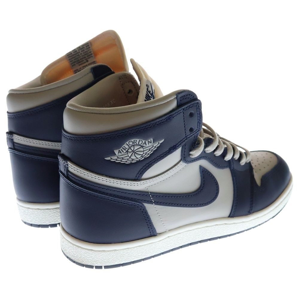 NIKE スニーカー エアジョーダン1 ハイカットシューズ グレー/ネイビー ナイキ] エア ジョーダン 1 MID [AIR JORDAN 1 MID] ホワイト