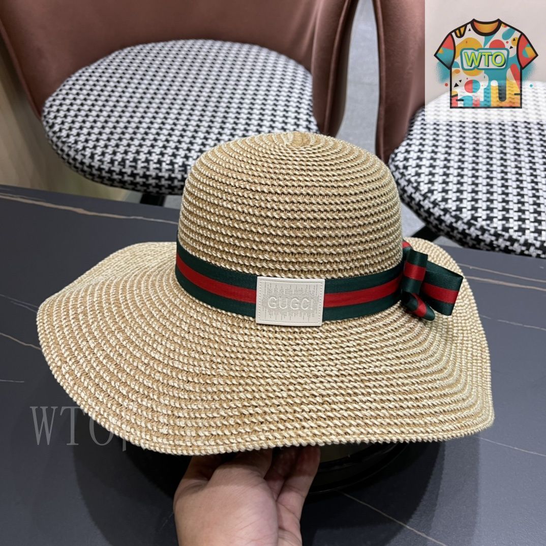 今日WTO】Gucci 2024 麦わら帽 リボン飾り-GA20 - メルカリ