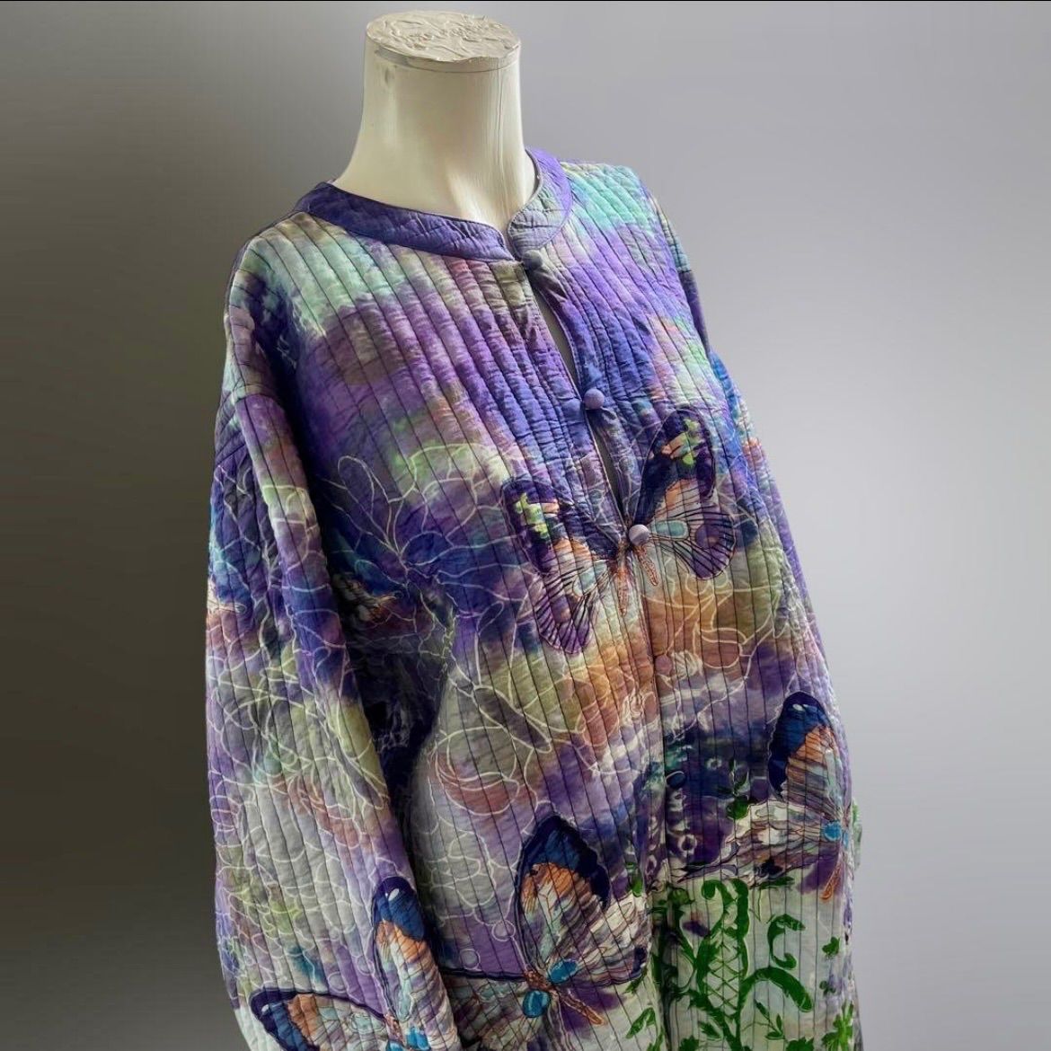 USA 00s ヴィンテージ アメリカ ジャケット ブルゾン キルティング 蝶