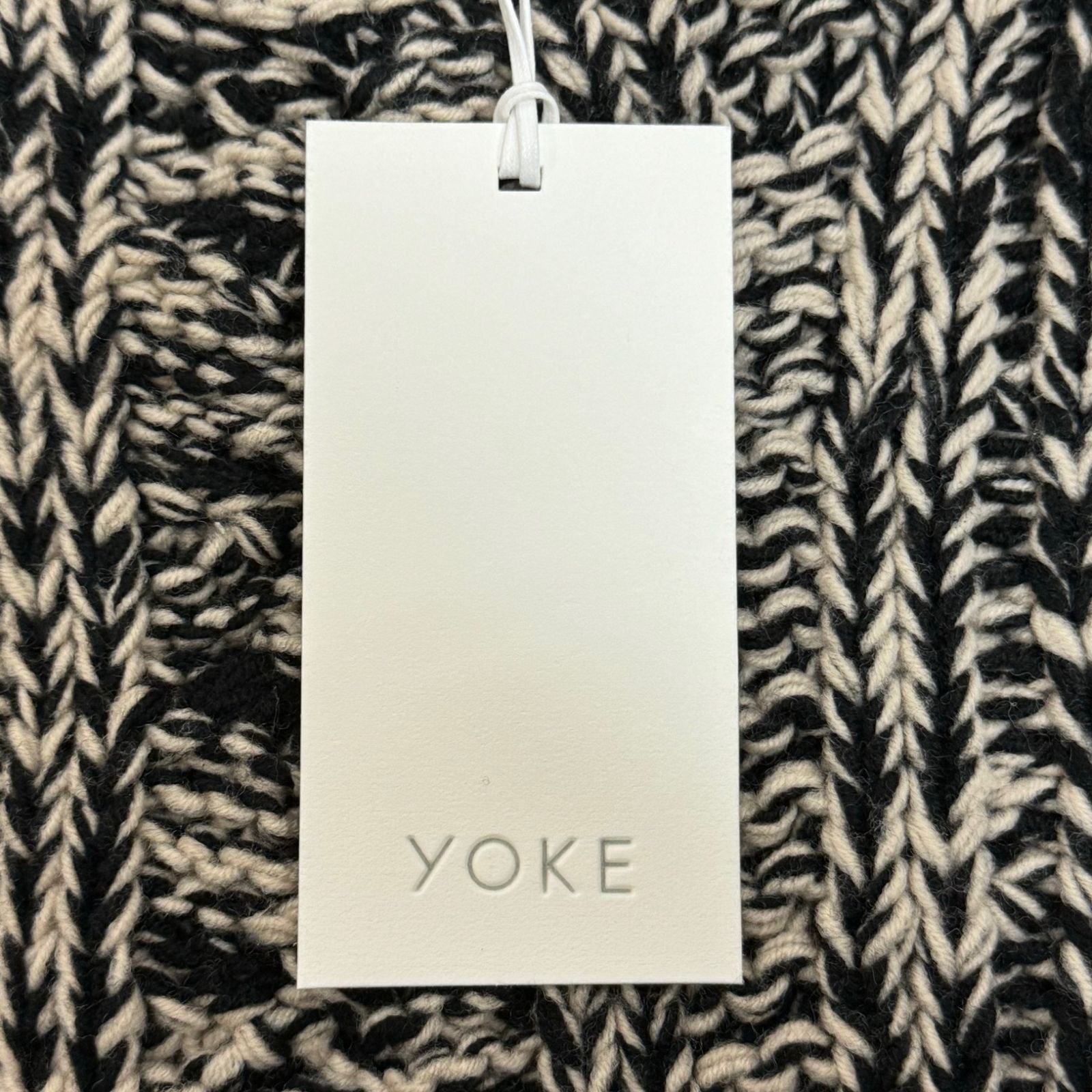 定価50600円 新品 YOKE 22AW 3G INSIDE-OUT CABLE MOCK NECK KNIT 