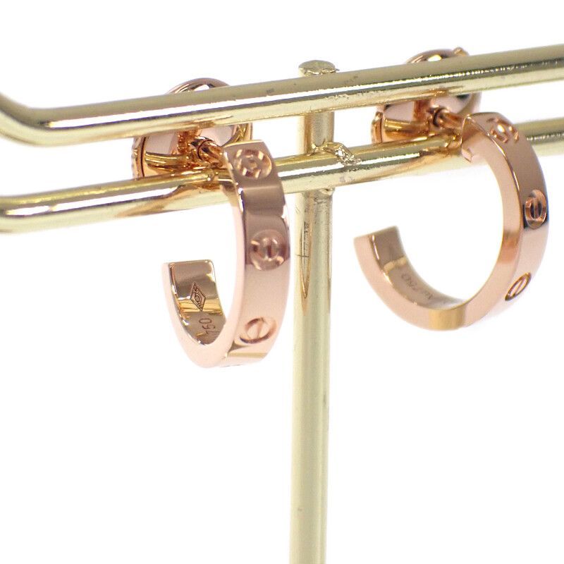 CARTIER CARTIER Love フープイヤリング B8029000 ピアス K18ピンクゴールド レディース ジュエリー|アクセサリー