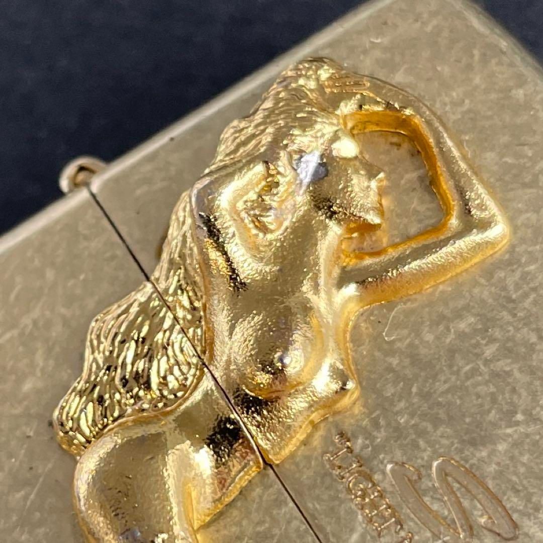 Zippo Sexy LIGHT MY HEART ゴールド立体メタル貼り セクシー