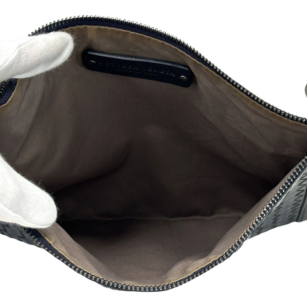 ボッテガ ヴェネタ BOTTEGAVENETA バッグ メンズ ブランド イントレチャート クラッチバッグ セカンドバッグ レザー ネイビー マチなし WWW_USTAUSTRALIA_COM_AU