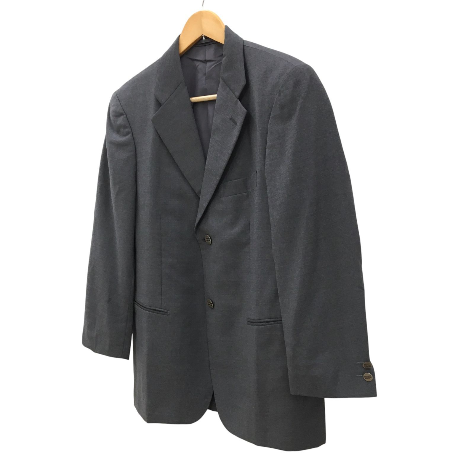 AOURE グレー テーラードジャケット AOURE（アウール）の「ナイロンストレッチ SETUP JACKET（テーラード