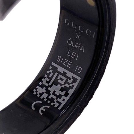 GUCCI グッチ オーラリング インターロッキングG チタン リング・指輪 ブラック ユニセックス GUCCI/グッチ インターロッキングG オーラ チタン リング・指輪