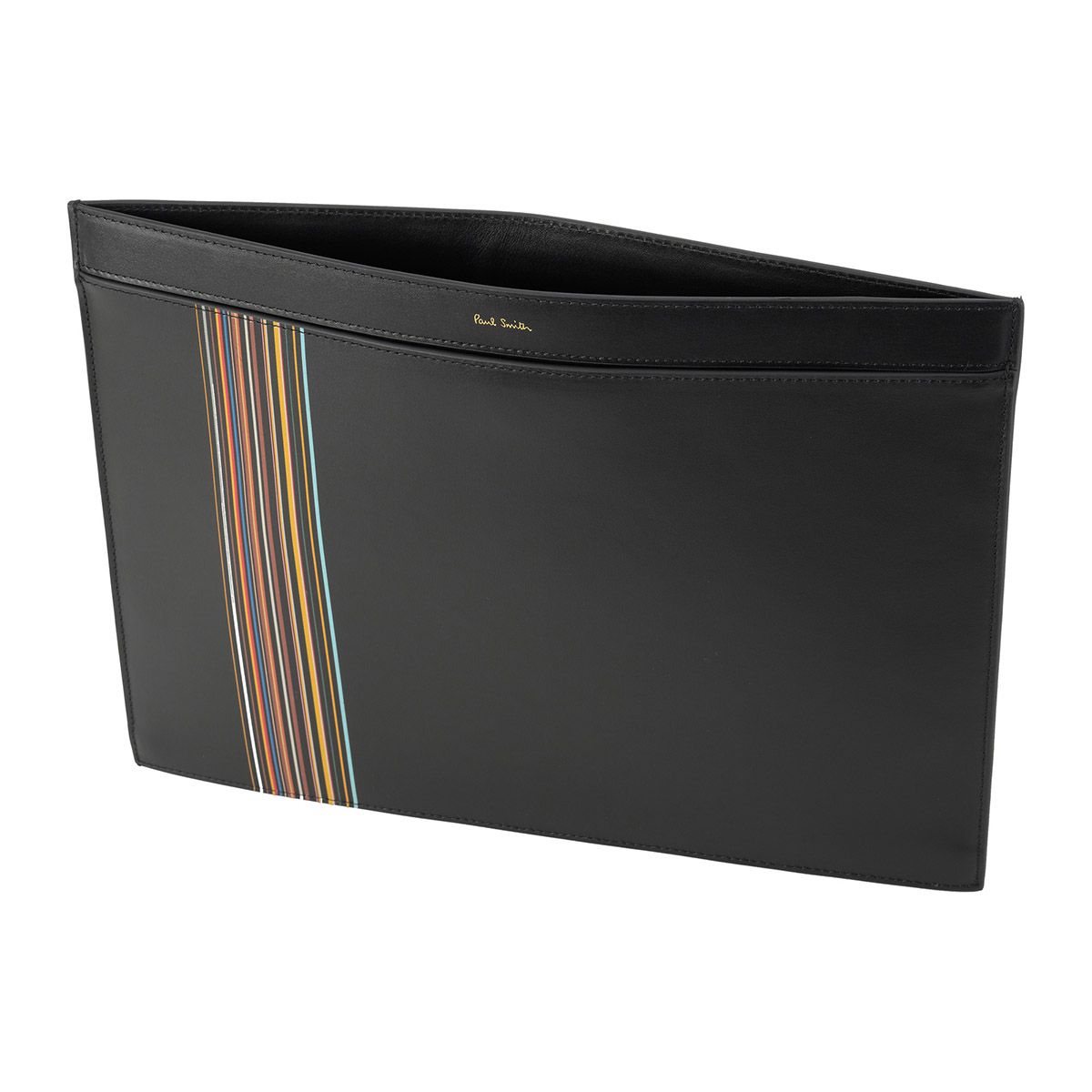 新品 ポールスミス PAUL SMITH クラッチバッグ DOCUMENT CASE ブラック - メルカリ