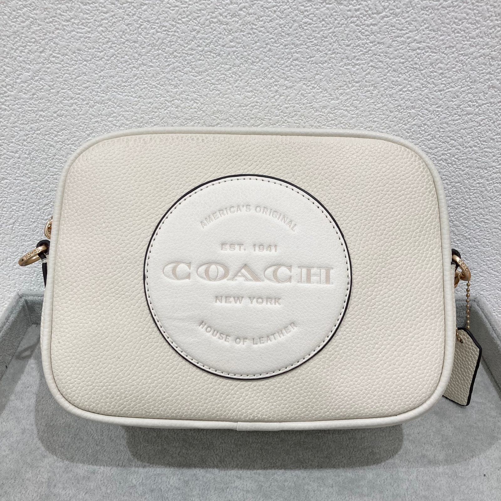 COACH コーチ ショルダー カメラバッグ C2828 アイボリー ストラップ付