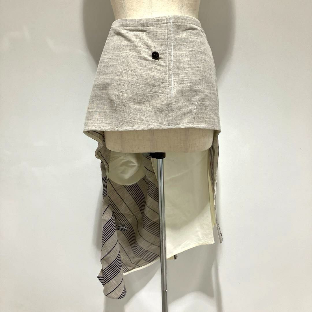 コムデギャルソン COMME des GARCONS ストライプ柄デザインスカート