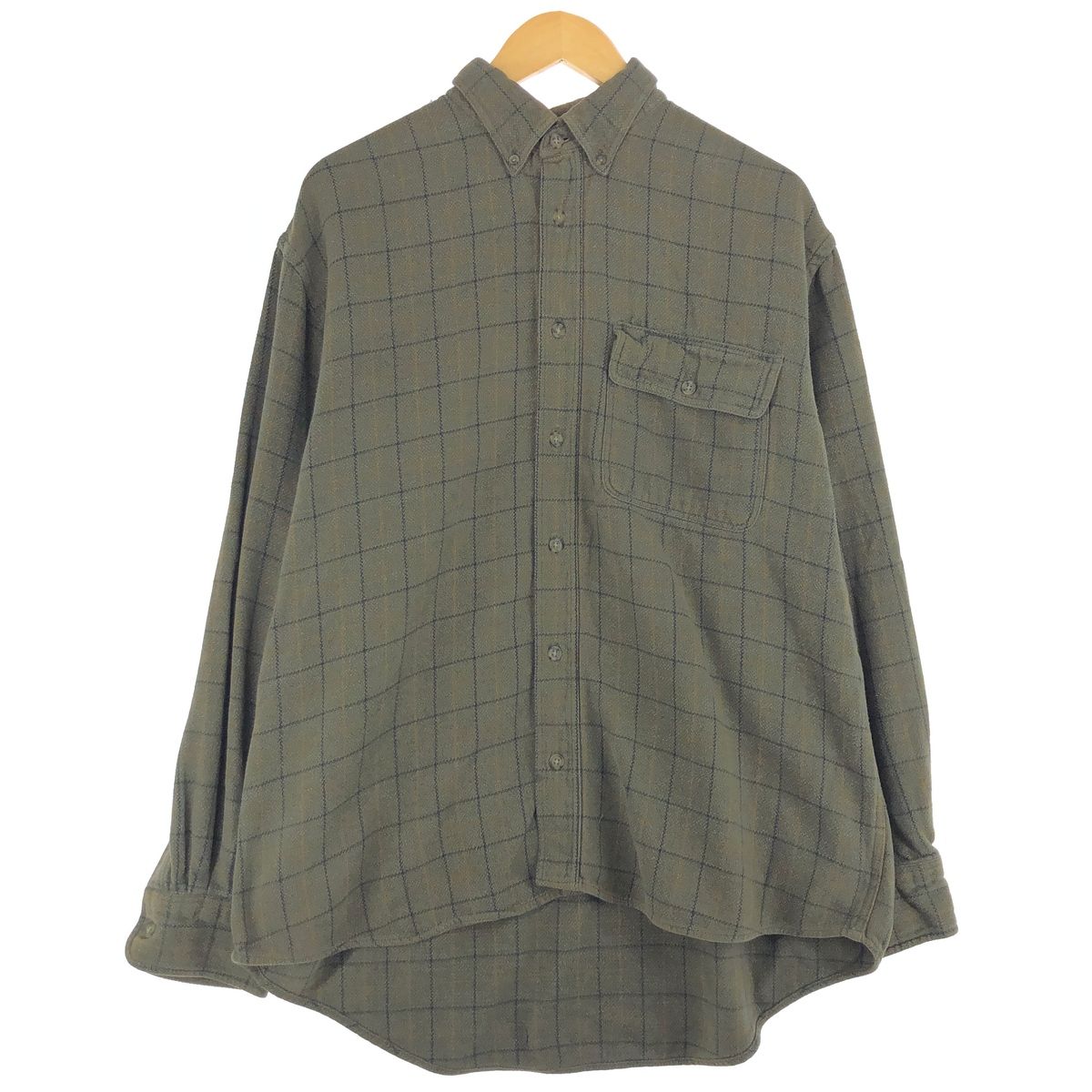 古着 カベラス Cabelas 長袖 ボタンダウン ヘビーネルチェックシャツ メンズL相当/eaa494621
