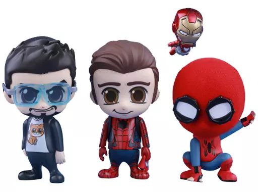フィギュア　スパイダーマン(ホームメイド・スーツ版)＆ピーター・パーカー＆トニー・スターク＜3体セット＞ 「スパイダーマン：ホームカミング」 コスベイビー サイズS コスベイビー】『スパイダーマン：ホームカミング』［サイズS