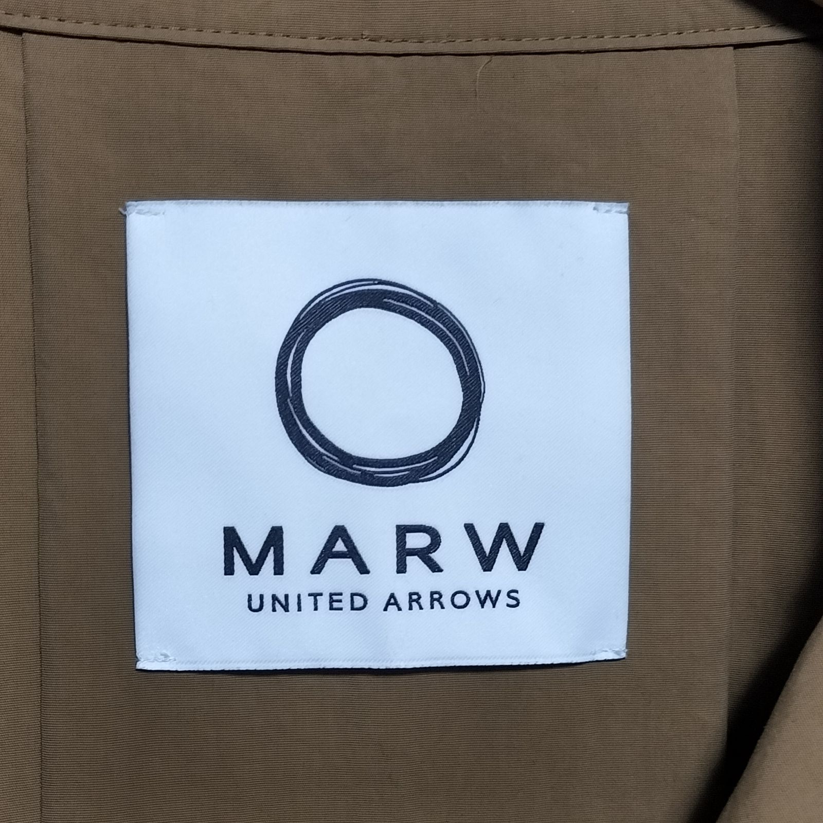 美品】MARW UNITED ARROWS ポンチョ風 ロングコート サイズ38 M相当