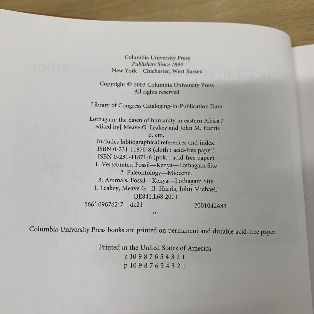 ▲01)【同梱不可】Lothagam/Meave Leakey/John Harris/Columbia/2003年/洋書/ロサガム/東アフリカにおける人類の夜明け/A △01)【同梱不可】Lothagam/Meave Leakey/John Harris/Columbia