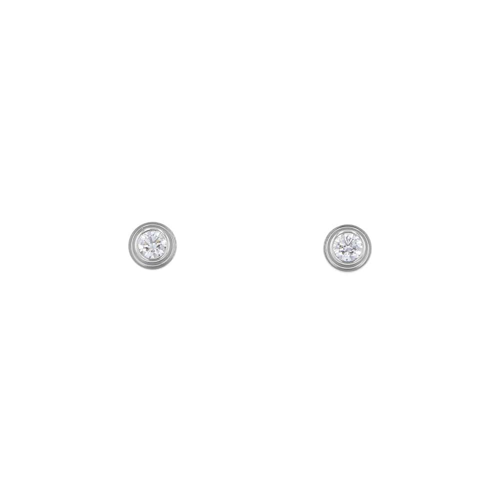 カルティエ ピアス ダムール ピアス XS ダイヤモンド 2P 計0.08ct K18WG B8301213 Cartier ジュエリー