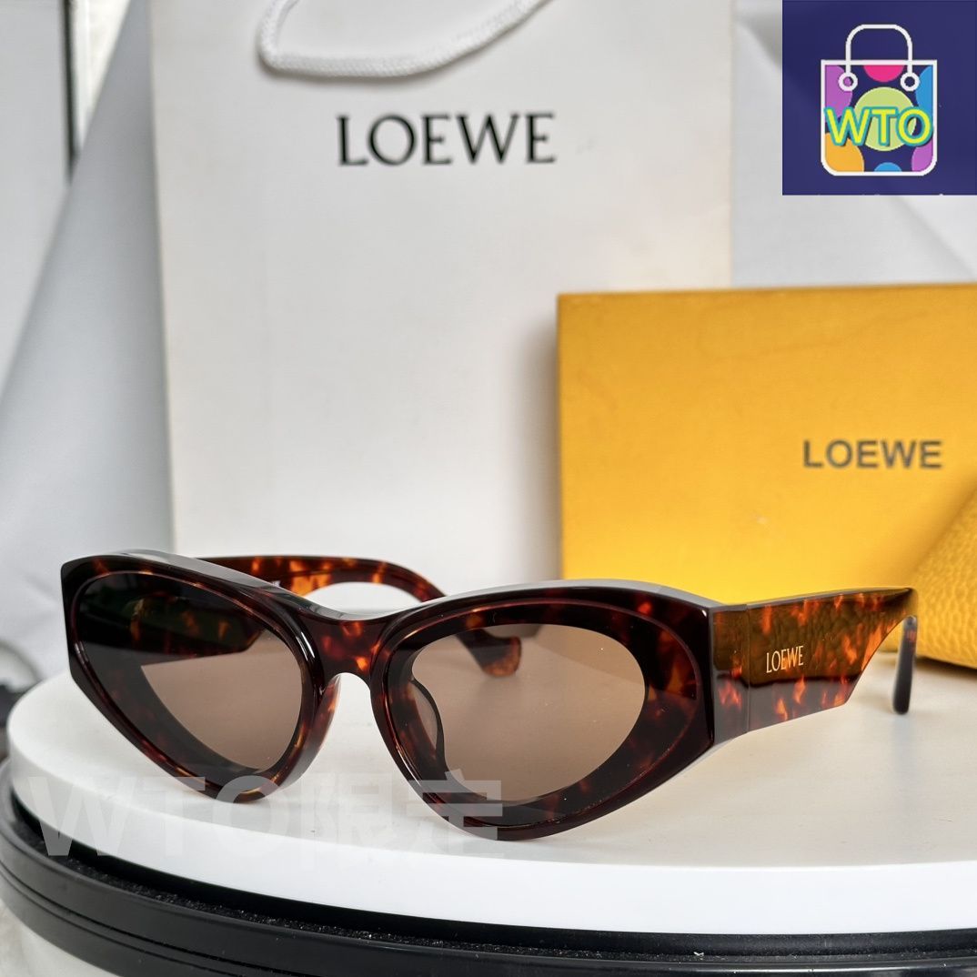 LOEWE サングラス 未来的】LOEWEロエベ シールド べっ甲アセテート サングラス