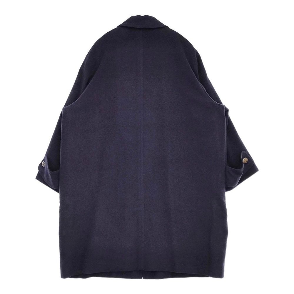 【エルメス】 ロゴリボン柄 サスペンダー ネイビー ヴィンテージ MOTOR NEW VINTAGE