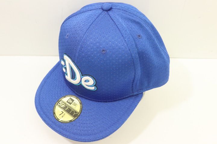 横浜ベイスターズ キャップ 旧ロゴ β ベータ ロイヤル・ブルー 中古