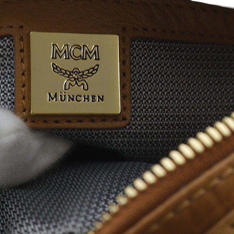 エムシーエム MCM ショルダーバッグ ヴィセトスレザー斜め掛け ブラウン ダイヤモンド ショルダーバッグ - ヴィセトス レザー ミックス