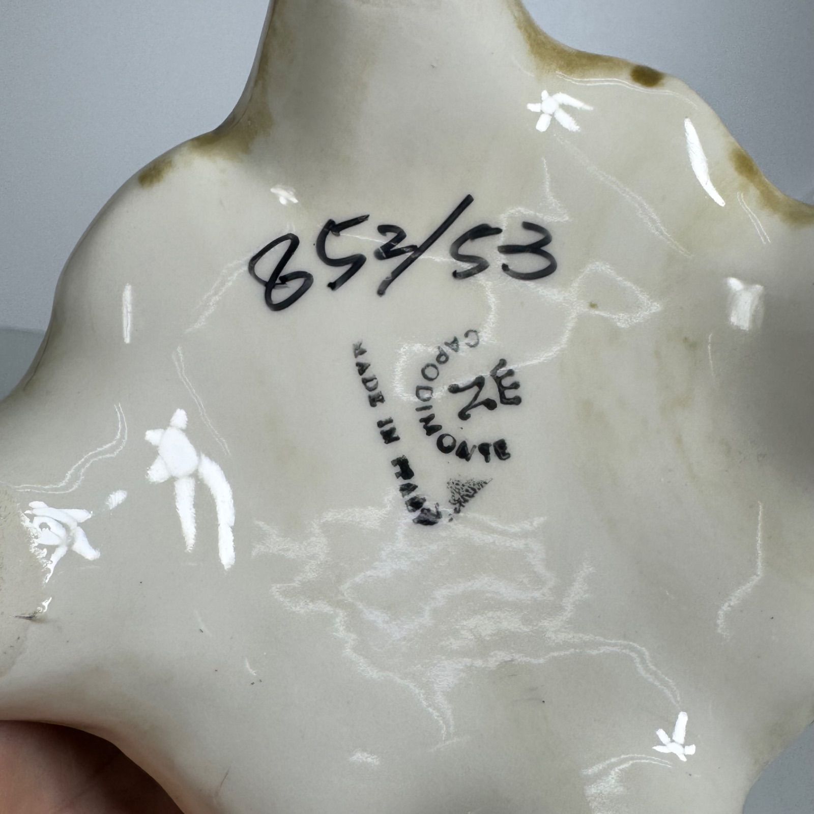 CAPODIMONTE 限定生産 花瓶 852/53 イタリア製 陶器製 フラワーベース