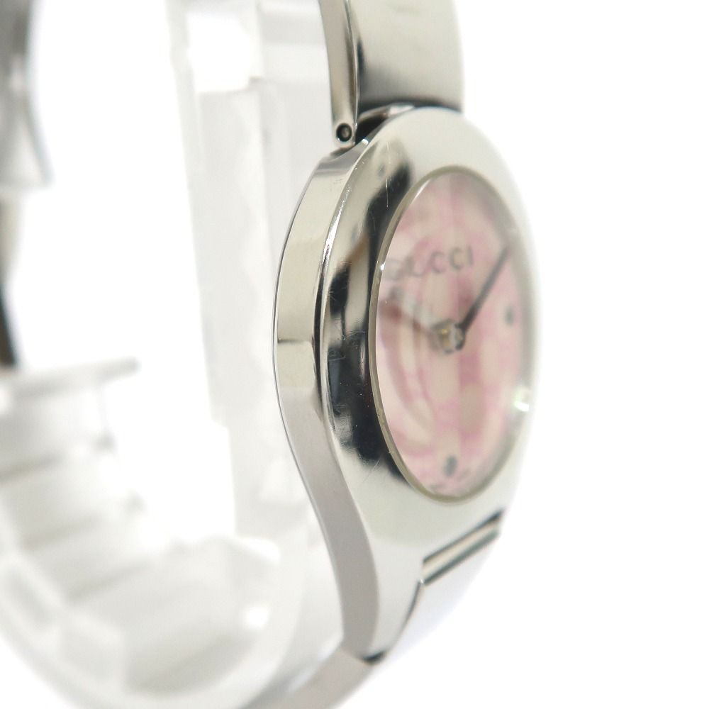 IT333462 グッチ 腕時計 バングルウォッチ 6700L クオーツ ピンク