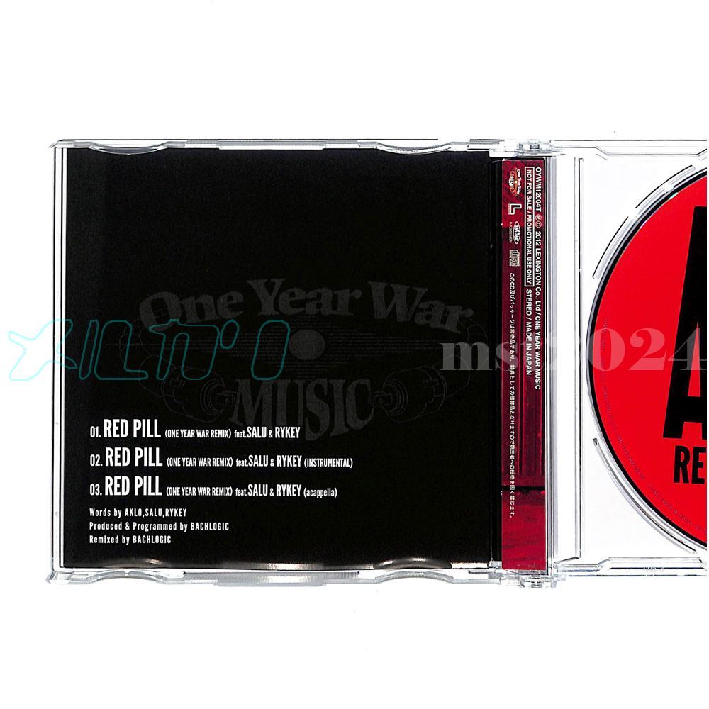 日本語ラップ】AKLO /RED PILL (ONE YEAR WAR REMIX) [2025/07] - メルカリ