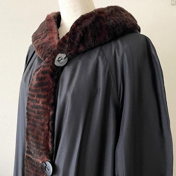 wnc エンバ EMBA 毛皮コート 黒系 こげ茶 シェアード コリンスキー