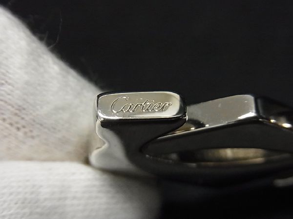 Cartier - ■新品■未使用■ Cartier カルティエ 2Cロゴ チャーム キーホルダー キーリング アクセサリー メンズ レディース シルバー系 AF8225 □新品□未使用□ Cartier カルティエ 2Cロゴ チャーム