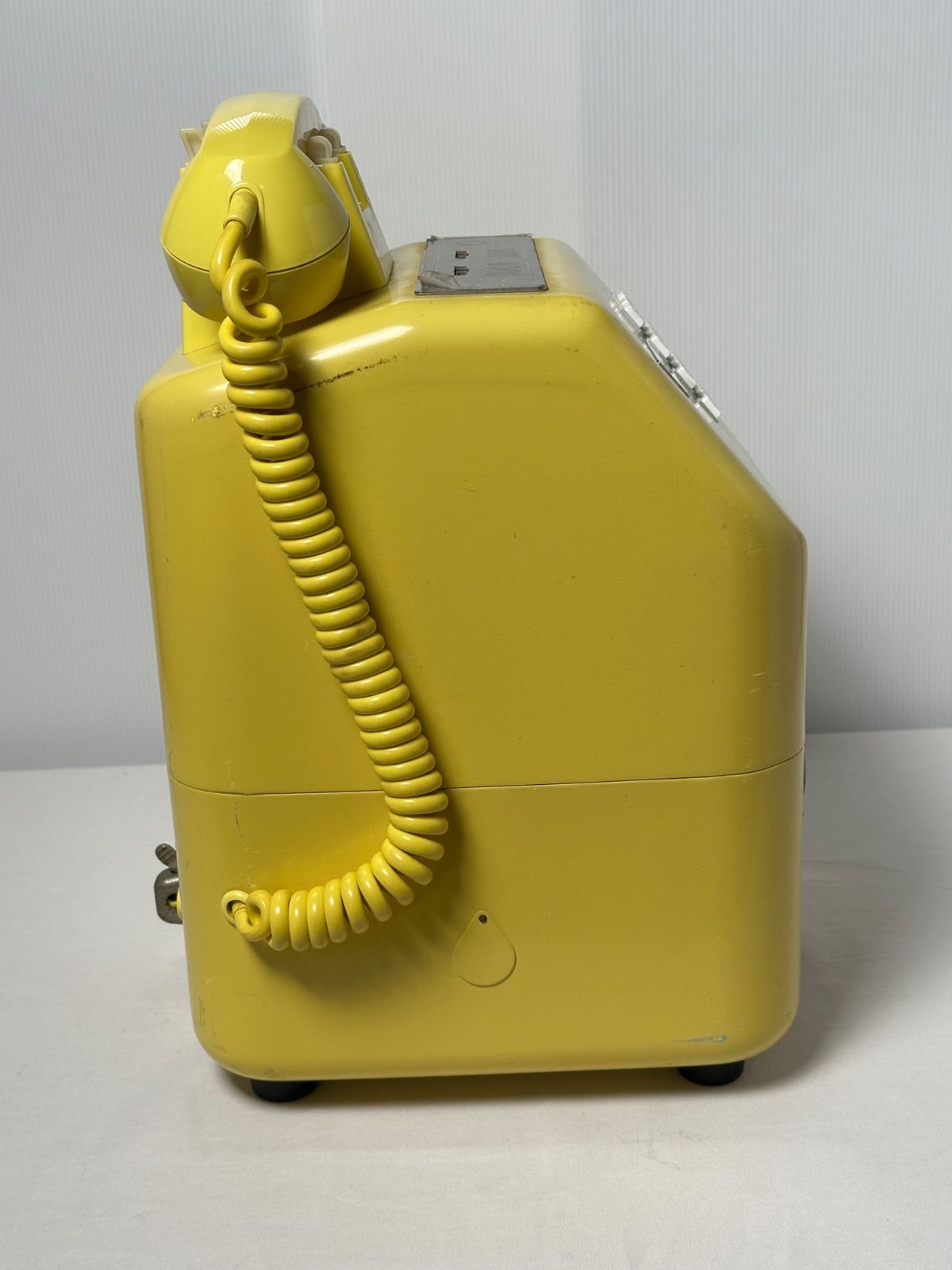 日本電信電話公社 プッシュ式 公衆電話 黄電話 昭和レトロ 昭和 電話機