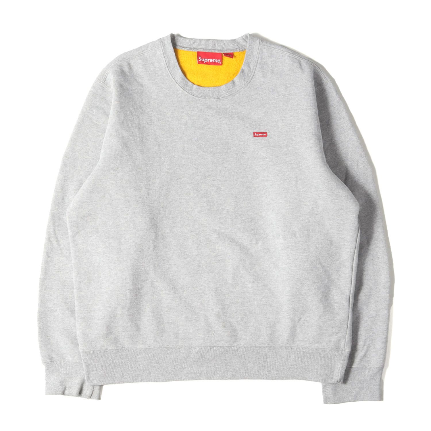 Supreme シュプリーム スウェット サイズ:M スモールボックスロゴ コントラスト スウェットシャツ (Contrast Crewneck)  ヘザーグレー トップス トレーナー【メンズ】 - メルカリ