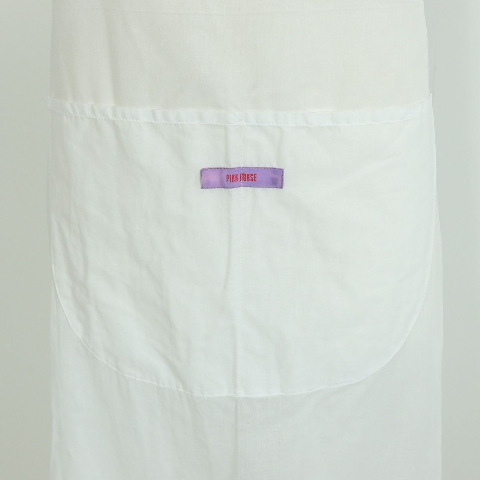 ピンクハウス　ホワイトエプロン　前掛け ピンクハウス ホワイトエプロン 前掛け