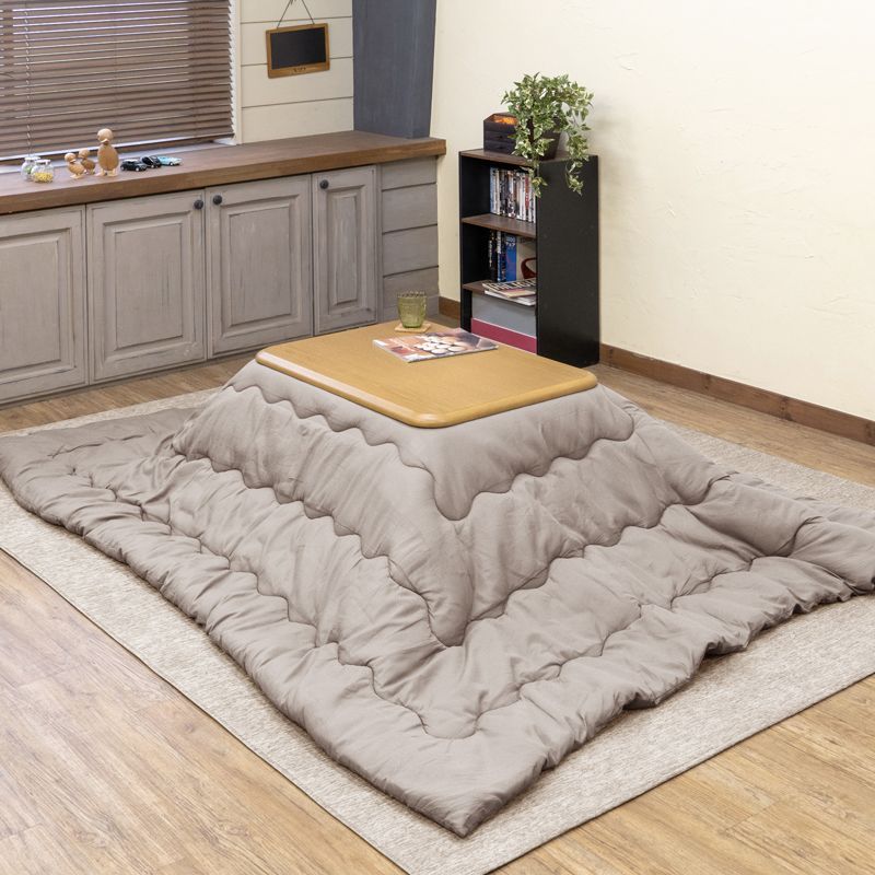 販売終了 こたつテーブル 家具調コタツ 継脚付き 5cm 高さ調整 80×60 80cm 60cm 長方形 コンパクト 一人暮らし 新生活 300W 石英管 天板固定 ナチュラル NA MYK-860NA▲家具調コタツ継脚式 【特別価格！】