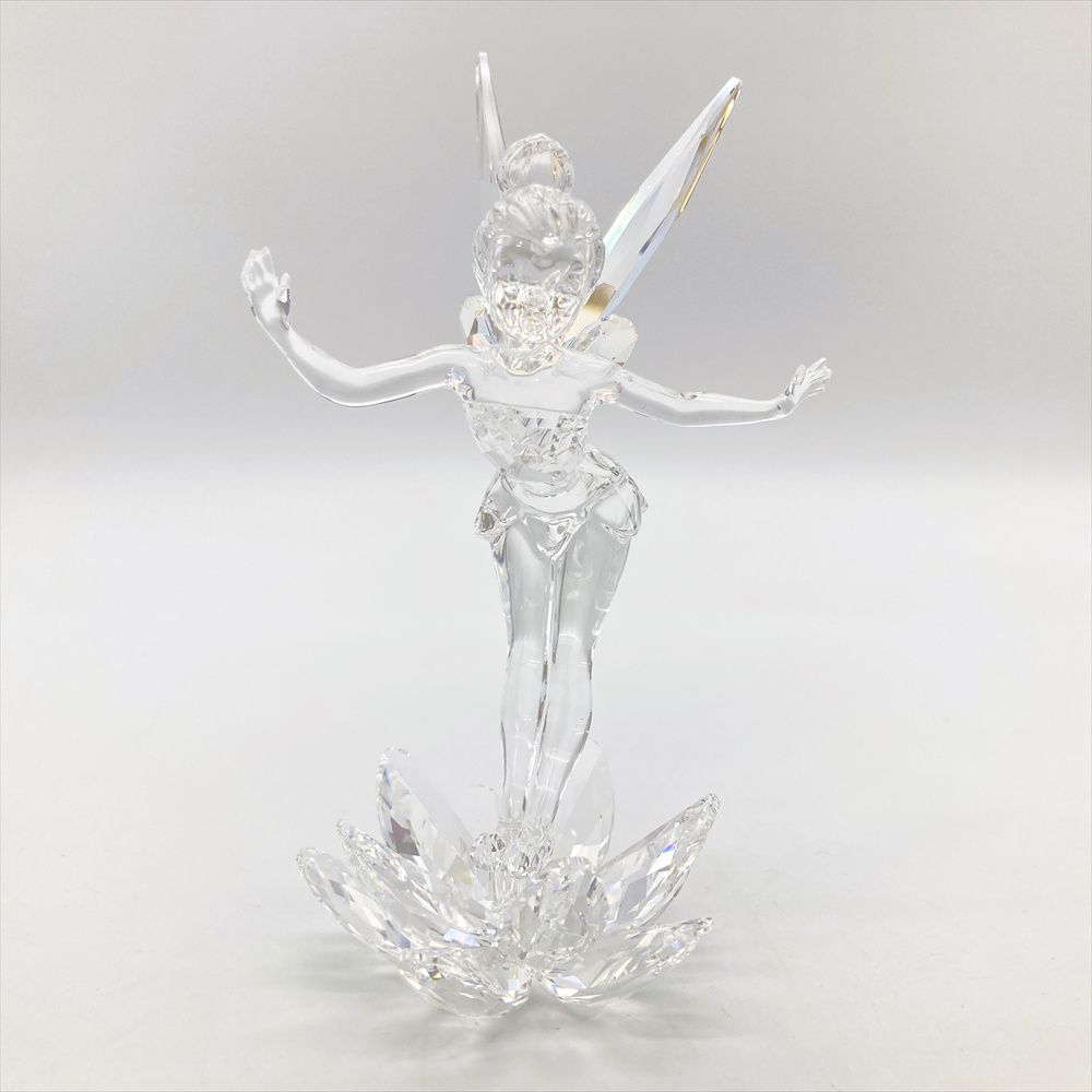 SWAROVSKI - スワロフスキー SWAROVSKI ティンカーベル オブジェ 置物 905780/70848 クリア ディズニー クリスタル プレート付き【中古】 スワロフスキー SWAROVSKI ティンカーベル オブジェ 置物 905780