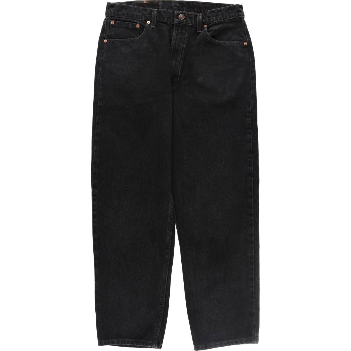 古着 90年代 リーバイス Levi's 550 RELAXED FIT ブラックデニム テーパードデニムパンツ USA製 メンズw34相当 ヴィンテージ/evb009917