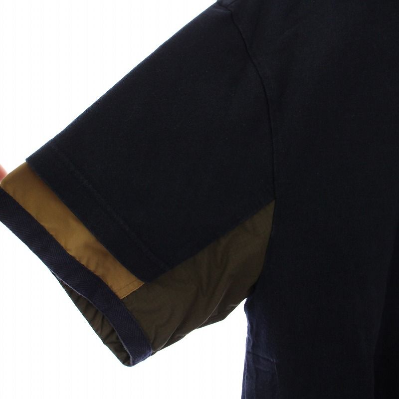 【セットアップ】 sacai ファブリックコンボシャツ & パンツ ブラック sacai Sacai FABRIC COMBO CROPPED PANTS 20-02220M サイズ2