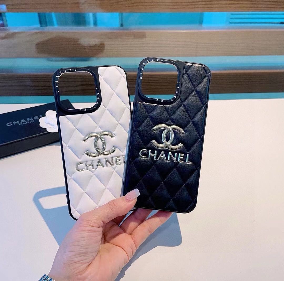 CHANELシャネル iPhoneシリーズ 携帯電話ケース/ホワイト/ブラック 