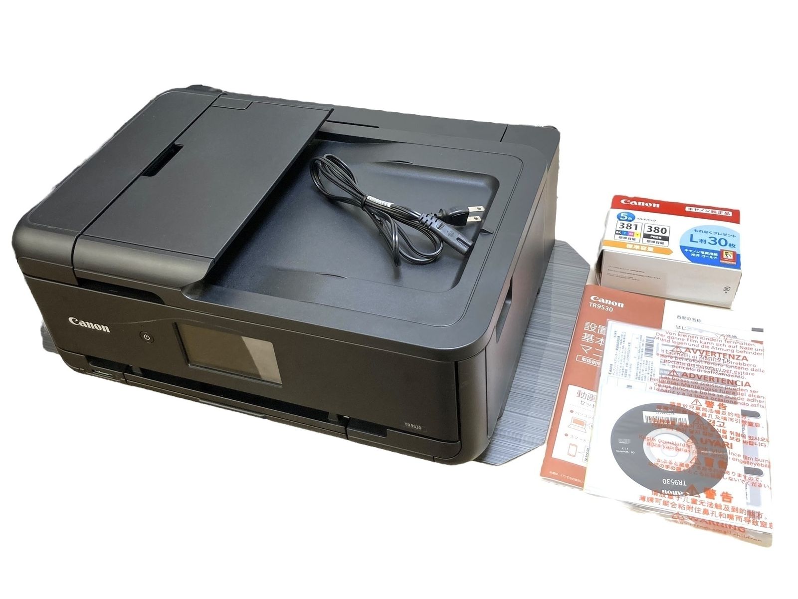 ◎Canon TR9530 プリンター 複合機 Wi-Fi対応 キャノン キヤノン 印刷スキャンコピーOK インク一部不足あり