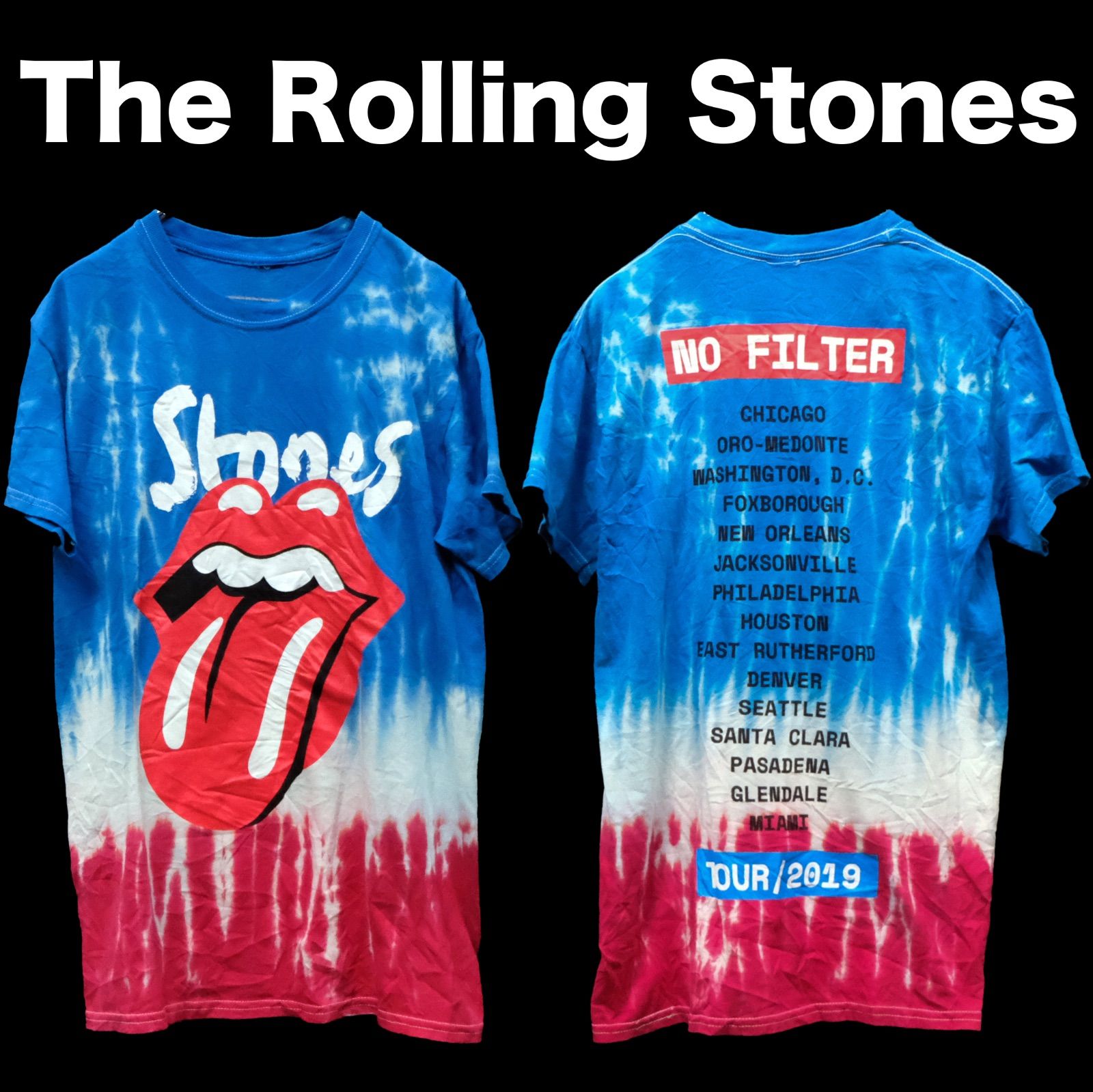 The Rolling Stones 2019 北米ツアーTシャツ タイダイ染め Sサイズ 