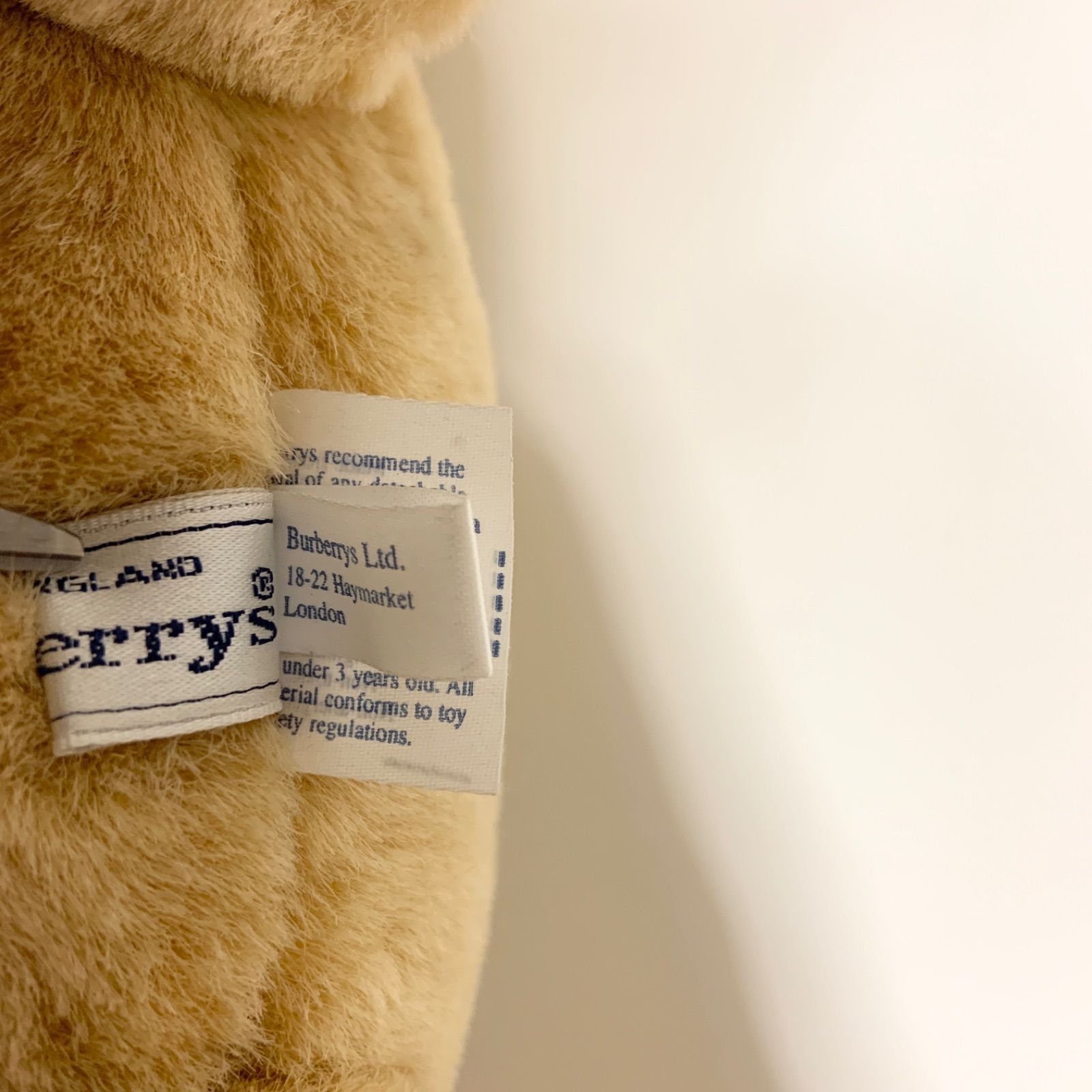 Vintage Burberry Bear stuffed toy バーバリー テディベア 熊