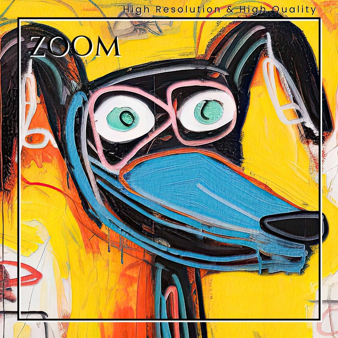 ストリートドッグ - ダックスフンド犬 No.4】ジークレー版画＊名入れOK