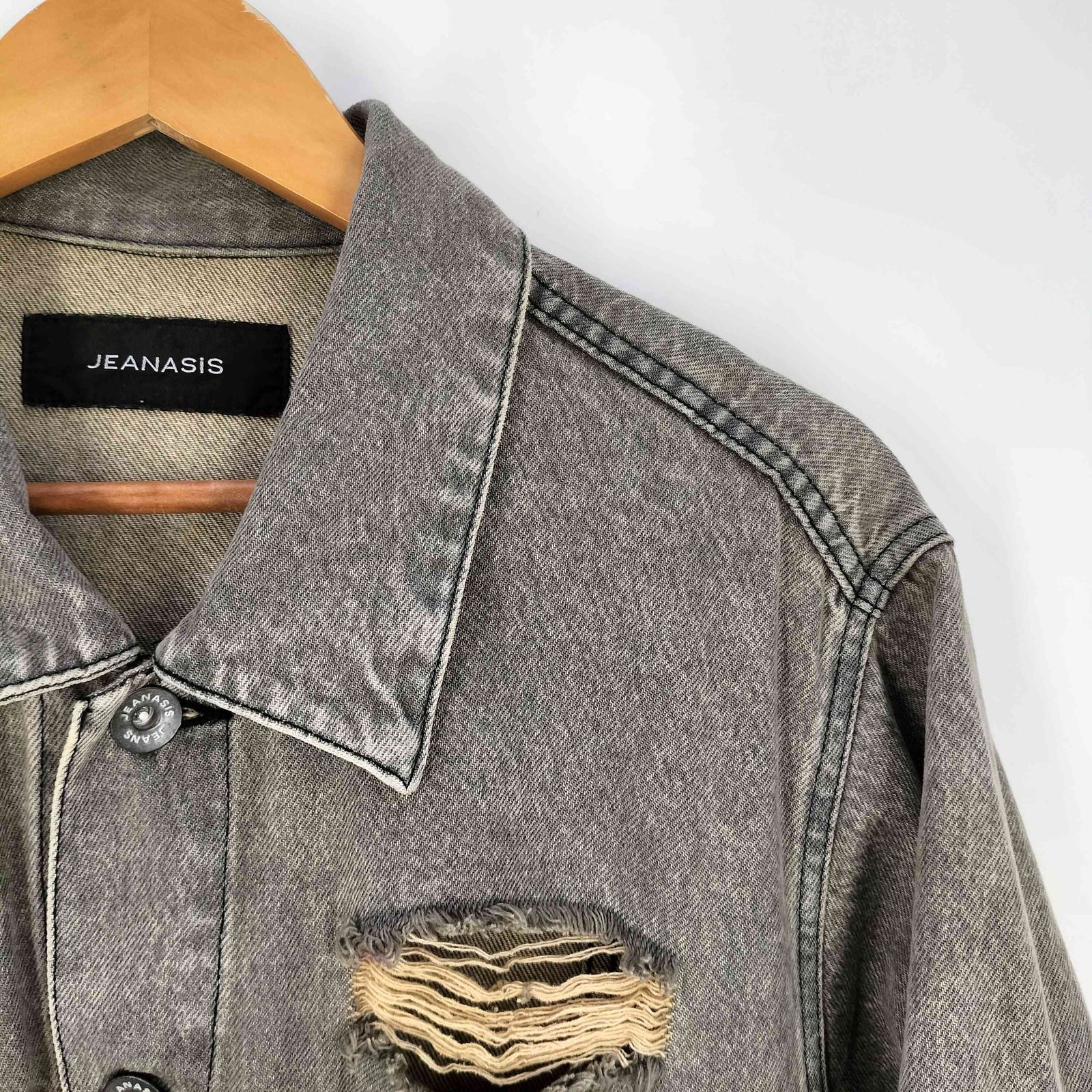 ジーナシス JEANASIS クラッシュルーズGジャン デニムジャケット