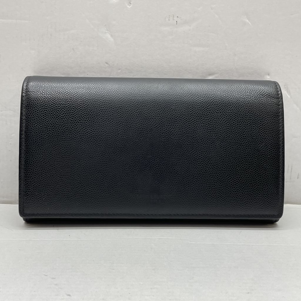 SAINT LAURENT ブラック 二つ折り財布 保存袋付き SAINT LAURENT ブラック 二つ折り財布 保存袋付き