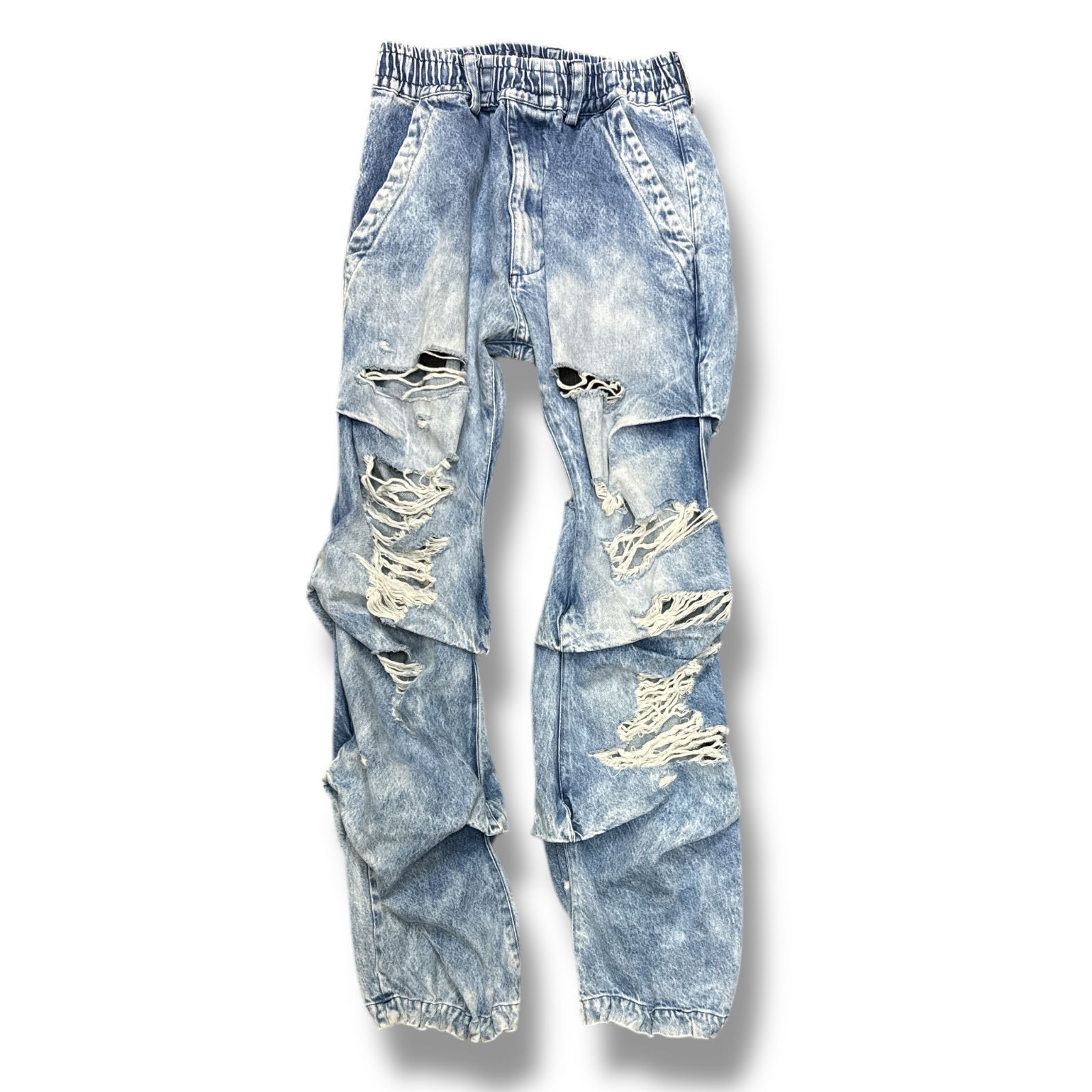 A.F ARTEFACT エーエフアーティファクト クラッシュバギーデニム 参考上代59400円 A.F ARTEFACT 別注 VINTAGE TUCK BUGGY PANT/CRUSH