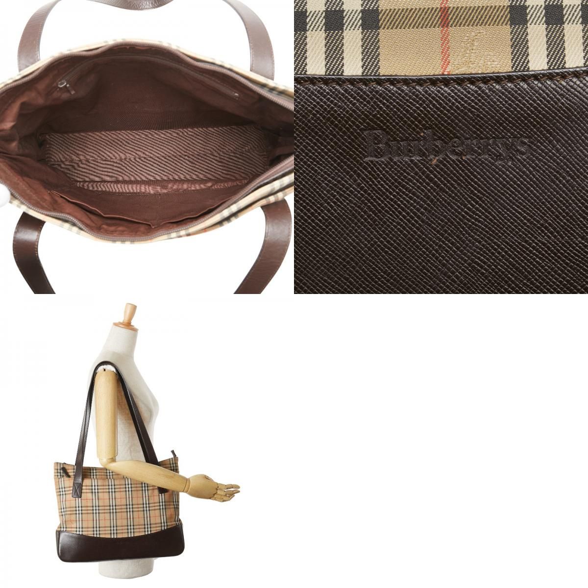 Burberry's バーバリー　ハンドバッグ　ノバチェック　シャドーホース　黒 BURBERRY - バーバリー ノバチェック シャドーホース